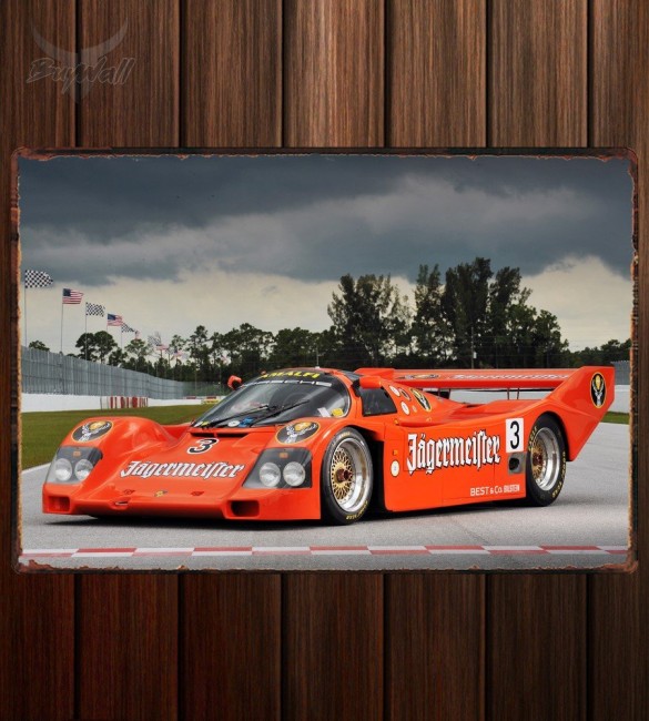 Металлическая табличка Porsche 962 Металлическая табличка Porsche 962